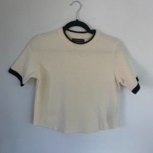 Zara Knit Top with Black Edging (Size S)